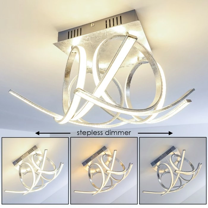 Hofstein Felin Deckenleuchte LED Silber, 1-flammig 1 Hofstein Felin Deckenleuchte LED Silber, 1-flammig