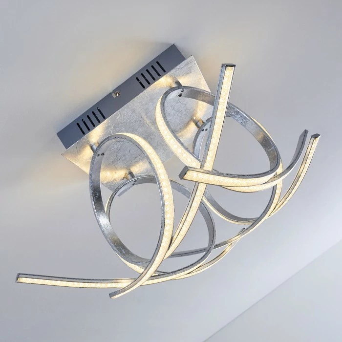 Hofstein Felin Deckenleuchte LED Silber, 1-flammig 18 Hofstein Felin Deckenleuchte LED Silber, 1-flammig – Bild 18