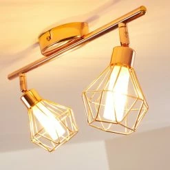 Hofstein Ferrand Deckenleuchte LED Kupferfarben, 2-flammig 36 Hofstein Ferrand Deckenleuchte LED Kupferfarben, 2-flammig -LED Leuchten Verkäufe ferrand deckenleuchte h3159842 do1 15