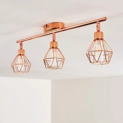 Hofstein Ferrand Deckenleuchte LED Kupferfarben, 3-flammig -LED Leuchten Verkäufe ferrand deckenleuchte h3159873 do1 15