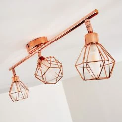Hofstein Ferrand Deckenleuchte LED Kupferfarben, 3-flammig -LED Leuchten Verkäufe ferrand deckenleuchte h3159873 do1 6