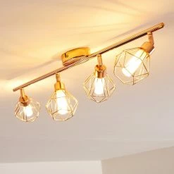 Hofstein Ferrand Deckenleuchte LED Kupferfarben, 4-flammig -LED Leuchten Verkäufe ferrand deckenleuchte h3159903 do1 12