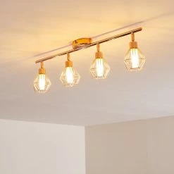 Hofstein Ferrand Deckenleuchte LED Kupferfarben, 4-flammig -LED Leuchten Verkäufe ferrand deckenleuchte h3159903 do1 13