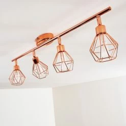 Hofstein Ferrand Deckenleuchte LED Kupferfarben, 4-flammig -LED Leuchten Verkäufe ferrand deckenleuchte h3159903 do1 15