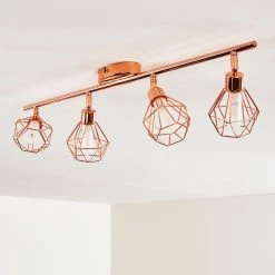 Hofstein Ferrand Deckenleuchte LED Kupferfarben, 4-flammig -LED Leuchten Verkäufe ferrand deckenleuchte h3159903 do1 18