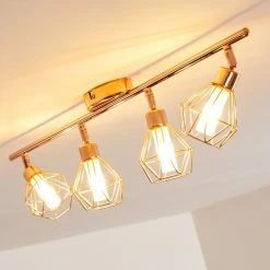 Hofstein Ferrand Deckenleuchte LED Kupferfarben, 4-flammig -LED Leuchten Verkäufe ferrand deckenleuchte h3159903 do1 6