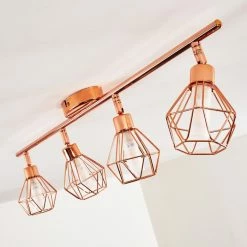 Hofstein Ferrand Deckenleuchte LED Kupferfarben, 4-flammig -LED Leuchten Verkäufe ferrand deckenleuchte h3159903 do1 7