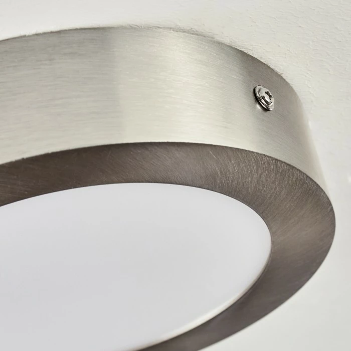 Hofstein Finsrud Deckenleuchte LED Nickel-Matt, 1-flammig 3 Hofstein Finsrud Deckenleuchte LED Nickel-Matt, 1-flammig – Bild 3
