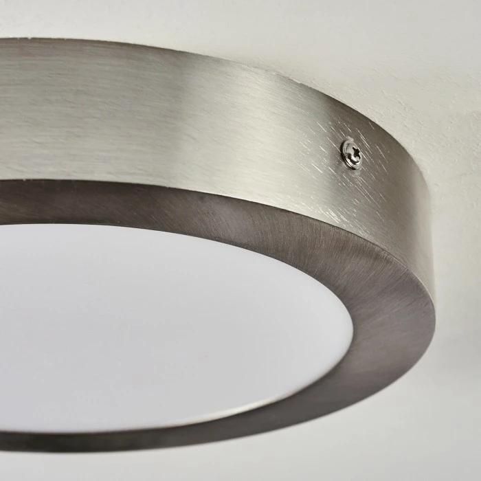 Hofstein Finsrud Deckenleuchte LED Nickel-Matt, 1-flammig 3 Hofstein Finsrud Deckenleuchte LED Nickel-Matt, 1-flammig – Bild 3