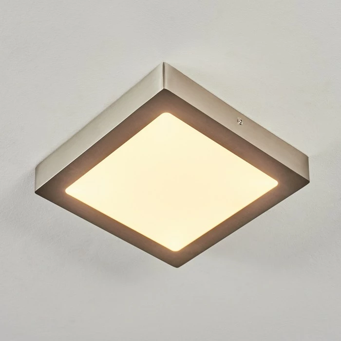 Hofstein Finsrud Deckenleuchte LED Nickel-Matt, 1-flammig 10 Hofstein Finsrud Deckenleuchte LED Nickel-Matt, 1-flammig – Bild 10