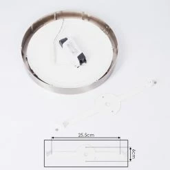 Hofstein Finsrud Deckenleuchte LED Nickel-Matt, 1-flammig -LED Leuchten Verkäufe finsrud deckenleuchte h3427477 4