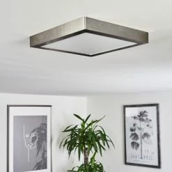 Hofstein Finsrud Deckenleuchte LED Nickel-Matt, 1-flammig -LED Leuchten Verkäufe finsrud deckenleuchte h3427484 1