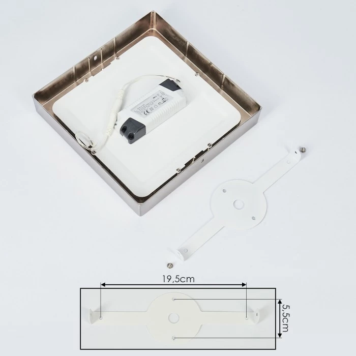 Hofstein Finsrud Deckenleuchte LED Nickel-Matt, 1-flammig 5 Hofstein Finsrud Deckenleuchte LED Nickel-Matt, 1-flammig – Bild 5