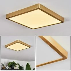 Hofstein Finsrud Deckenpanel LED Gold, 1-flammig