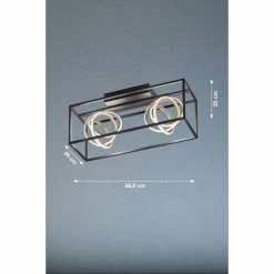 Fischer Leuchten Fischer & Honsel Gisi Deckenleuchte LED Schwarz, 2-flammig, Fernbedienung 10 Fischer Leuchten Fischer & Honsel Gisi Deckenleuchte LED Schwarz, 2-flammig, Fernbedienung -LED Leuchten Verkäufe fischer honsel gisi deckenleuchte 20972 3