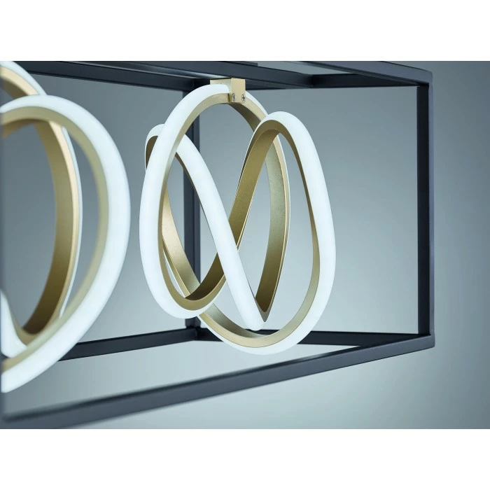 Fischer Leuchten Fischer & Honsel Gisi Deckenleuchte LED Schwarz, 2-flammig, Fernbedienung 5 Fischer Leuchten Fischer & Honsel Gisi Deckenleuchte LED Schwarz, 2-flammig, Fernbedienung – Bild 5