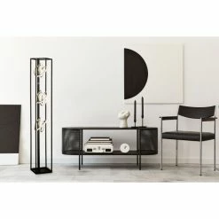 Fischer Leuchten Fischer & Honsel Gisi Stehleuchte LED Schwarz, 3-flammig