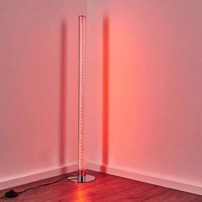 Hofstein Flaut Stehleuchte LED Chrom, 1-flammig, Fernbedienung, Farbwechsler 18 Hofstein Flaut Stehleuchte LED Chrom, 1-flammig, Fernbedienung, Farbwechsler – Bild 18