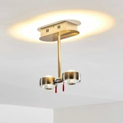 Hofstein Florenz Deckenleuchte LED Nickel-Matt, 2-flammig 18 Hofstein Florenz Deckenleuchte LED Nickel-Matt, 2-flammig -LED Leuchten Verkäufe florenz deckenleuchte h166568 2