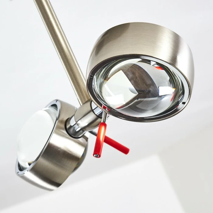 Hofstein Florenz Deckenleuchte LED Nickel-Matt, 2-flammig 6 Hofstein Florenz Deckenleuchte LED Nickel-Matt, 2-flammig – Bild 6