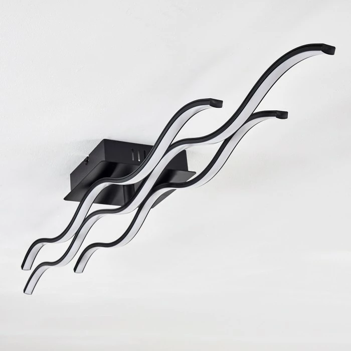 Hofstein Flow Deckenleuchte LED Schwarz, 2-flammig 18 Hofstein Flow Deckenleuchte LED Schwarz, 2-flammig – Bild 18