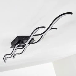 Hofstein Flow Deckenleuchte LED Schwarz, 2-flammig 37 Hofstein Flow Deckenleuchte LED Schwarz, 2-flammig -LED Leuchten Verkäufe flow deckenleuchte h3110393 do1 18