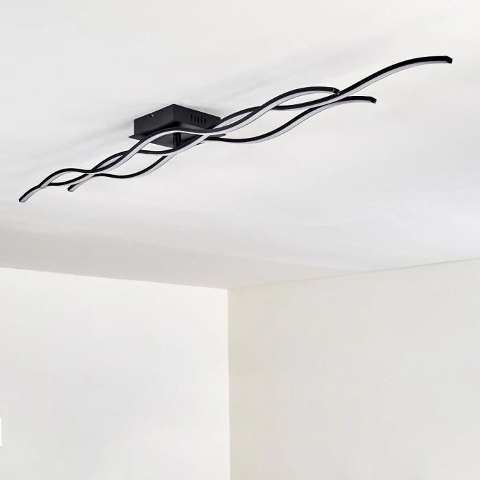 Hofstein Flow Deckenleuchte LED Schwarz, 3-flammig 17 Hofstein Flow Deckenleuchte LED Schwarz, 3-flammig – Bild 17