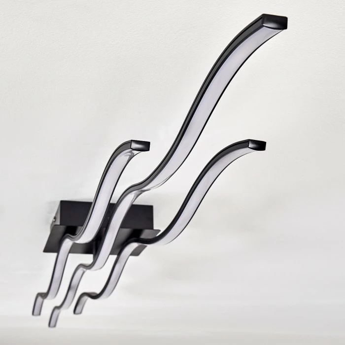 Hofstein Flow Deckenleuchte LED Schwarz, 3-flammig 6 Hofstein Flow Deckenleuchte LED Schwarz, 3-flammig – Bild 6