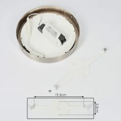 Hofstein Fnsrud Deckenleuchte LED Nickel-Matt, 1-flammig 14 Hofstein Fnsrud Deckenleuchte LED Nickel-Matt, 1-flammig -LED Leuchten Verkäufe fnsrud deckenleuchte h3436592 4