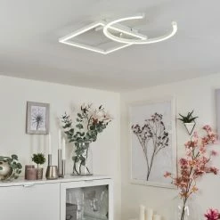 Hofstein Frederick Deckenleuchte LED Chrom, Weiß, 1-flammig