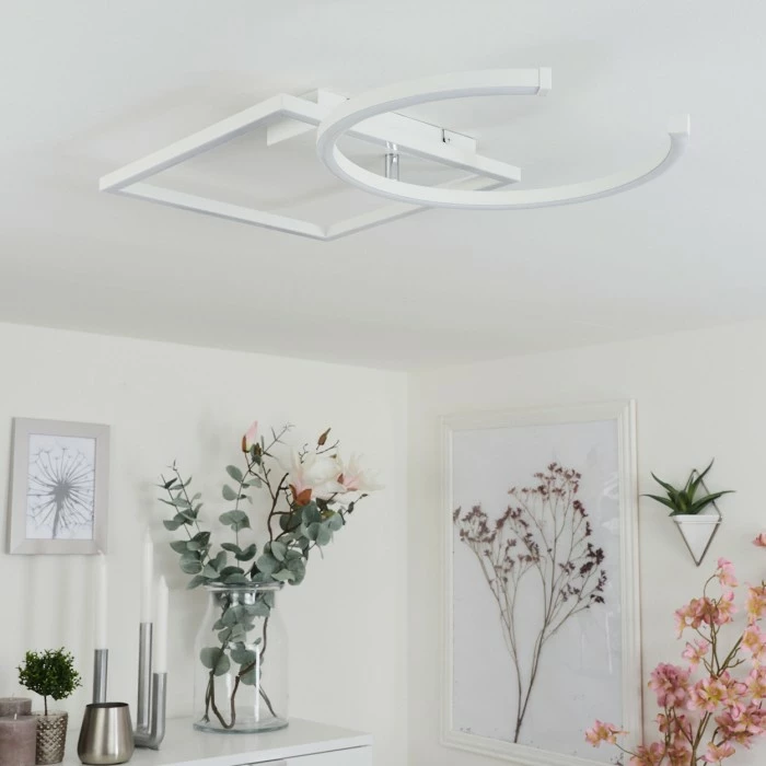 Hofstein Frederick Deckenleuchte LED Chrom, Weiß, 1-flammig 12 Hofstein Frederick Deckenleuchte LED Chrom, Weiß, 1-flammig – Bild 12