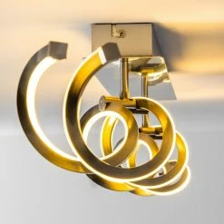 Hofstein Fredericton Deckenleuchte LED Nickel-Matt, 1-flammig -LED Leuchten Verkäufe fredericton deckenleuchte h3008195 13