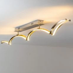 Hofstein Fredericton Deckenleuchte LED Nickel-Matt, 1-flammig -LED Leuchten Verkäufe fredericton deckenleuchte h3008195 5