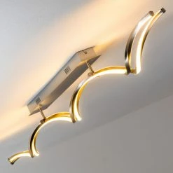 Hofstein Fredericton Deckenleuchte LED Nickel-Matt, 1-flammig -LED Leuchten Verkäufe fredericton deckenleuchte h3008195 6