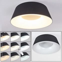 Hofstein Fremont Deckenleuchte LED Schwarz, 1-flammig, Fernbedienung