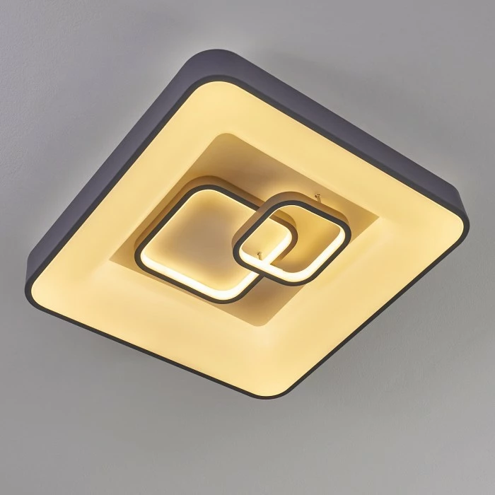 Hofstein Gabbiana Deckenleuchte LED Grau, Weiß, 1-flammig, Fernbedienung 12 Hofstein Gabbiana Deckenleuchte LED Grau, Weiß, 1-flammig, Fernbedienung – Bild 12