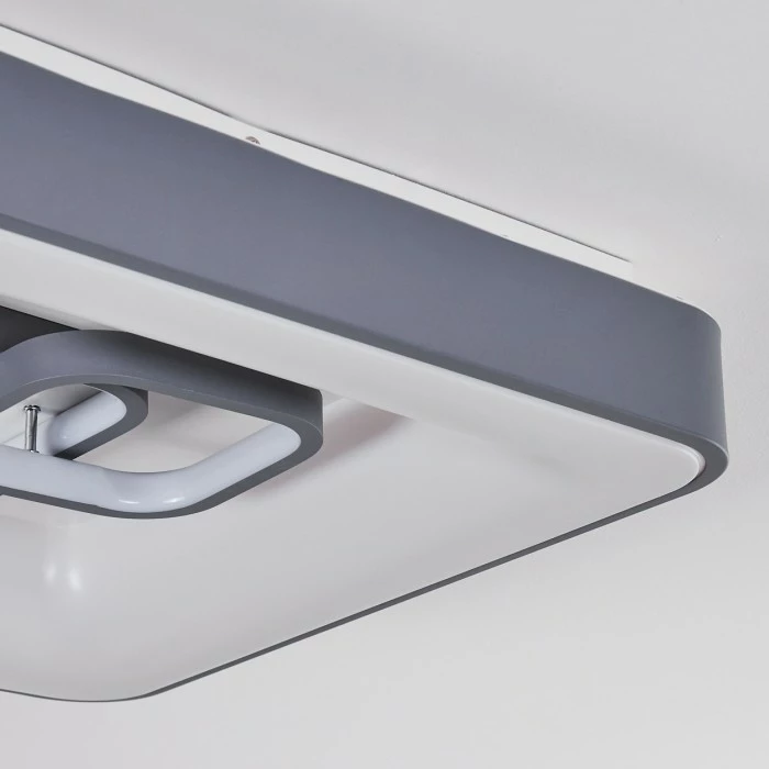 Hofstein Gabbiana Deckenleuchte LED Grau, Weiß, 1-flammig, Fernbedienung 3 Hofstein Gabbiana Deckenleuchte LED Grau, Weiß, 1-flammig, Fernbedienung – Bild 3