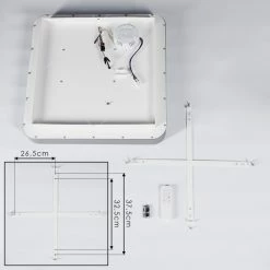 Hofstein Gabbiana Deckenleuchte LED Grau, Weiß, 1-flammig, Fernbedienung 18 Hofstein Gabbiana Deckenleuchte LED Grau, Weiß, 1-flammig, Fernbedienung -LED Leuchten Verkäufe gabbiana deckenleuchte h3392201 4