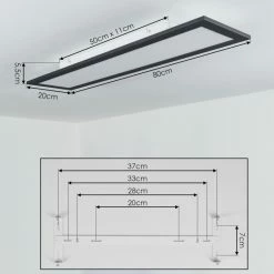 Hofstein Gailinge Deckenpanel LED Weiß, 1-flammig -LED Leuchten Verkäufe gailinge deckenpanel h3458341 10