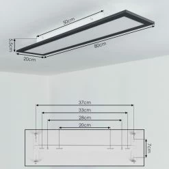 Hofstein Gailinge Deckenpanel LED Weiß, 1-flammig -LED Leuchten Verkäufe gailinge deckenpanel h3458341 3