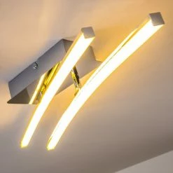 Hofstein Georgina Deckenleuchte LED Chrom, 2-flammig -LED Leuchten Verkäufe georgina deckenleuchte h3009291 3