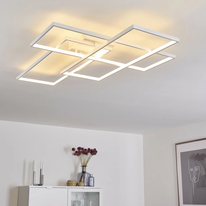 Hofstein Ghana Deckenleuchte LED Weiß, 1-flammig, Fernbedienung 11 Hofstein Ghana Deckenleuchte LED Weiß, 1-flammig, Fernbedienung – Bild 11