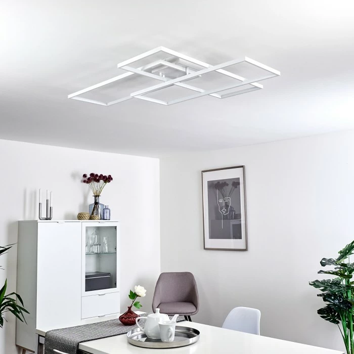 Hofstein Ghana Deckenleuchte LED Weiß, 1-flammig, Fernbedienung 14 Hofstein Ghana Deckenleuchte LED Weiß, 1-flammig, Fernbedienung – Bild 14