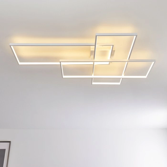 Hofstein Ghana Deckenleuchte LED Weiß, 1-flammig, Fernbedienung 5 Hofstein Ghana Deckenleuchte LED Weiß, 1-flammig, Fernbedienung – Bild 5