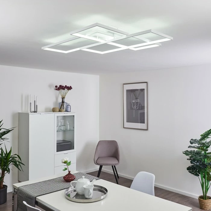 Hofstein Ghana Deckenleuchte LED Weiß, 1-flammig, Fernbedienung 10 Hofstein Ghana Deckenleuchte LED Weiß, 1-flammig, Fernbedienung – Bild 10