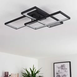 Hofstein Ghana Deckenleuchte LED Schwarz, 3-flammig, Fernbedienung, Farbwechsler 33 Hofstein Ghana Deckenleuchte LED Schwarz, 3-flammig, Fernbedienung, Farbwechsler -LED Leuchten Verkäufe ghana deckenleuchte h3380574 13