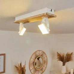 Hofstein Giresta Deckenleuchte LED Weiß, Naturfarben, 2-flammig -LED Leuchten Verkäufe giresta deckenleuchte h3435816 6