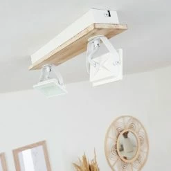 Hofstein Giresta Deckenleuchte LED Weiß, Naturfarben, 2-flammig -LED Leuchten Verkäufe giresta deckenleuchte h3435816 9