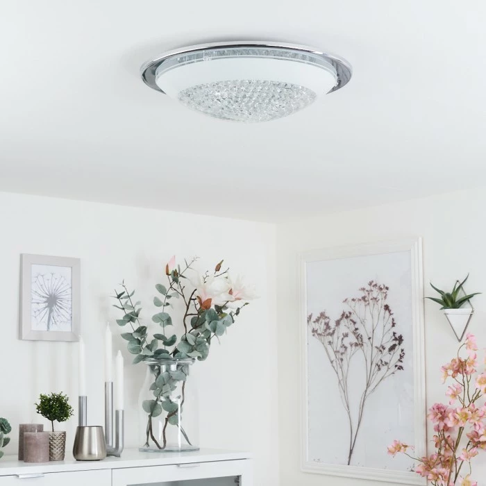 Hofstein Glattfelden Deckenleuchte LED Chrom, 1-flammig 5 Hofstein Glattfelden Deckenleuchte LED Chrom, 1-flammig – Bild 5