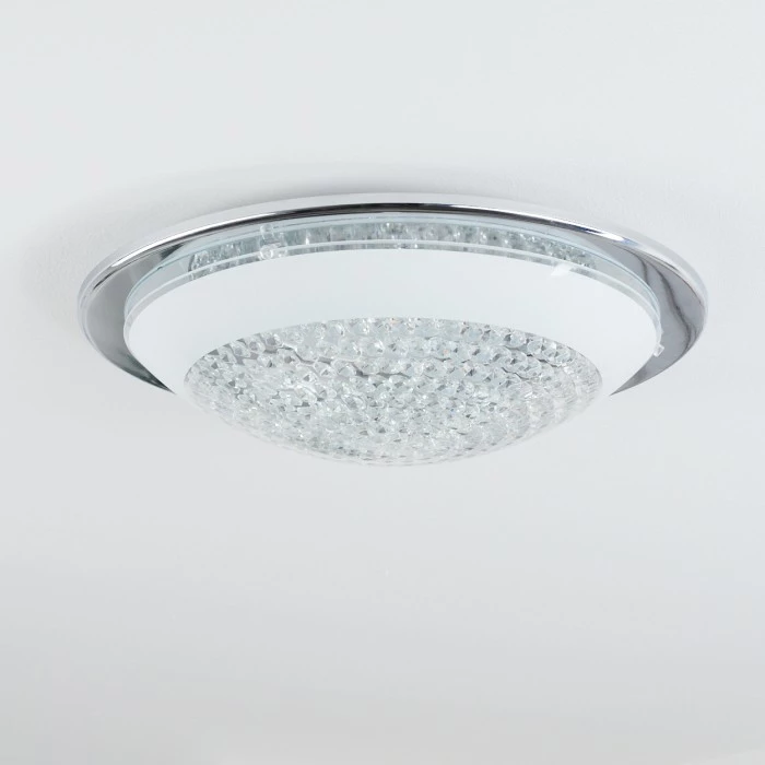 Hofstein Glattfelden Deckenleuchte LED Chrom, 1-flammig 8 Hofstein Glattfelden Deckenleuchte LED Chrom, 1-flammig – Bild 8